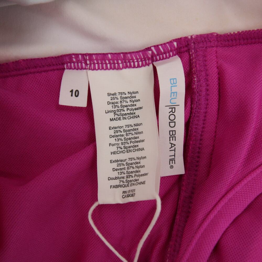Bleu Rod Beattie Splash Out Tankini Top High Neck Keyhole Multicolor Size 10 NWT - Picture 9 of 12